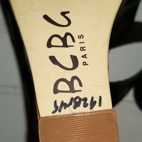 BCBG Paris Women's Size 7.5 Cork Wedge Heel Slip On Sandals - Picture 10 of 14